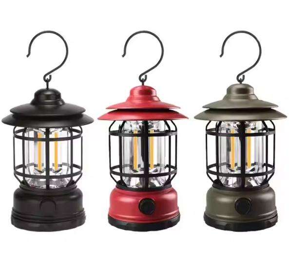 Emergency Lamp Portable Hanging Rechargeable Lantern LED Camping Tent Lights