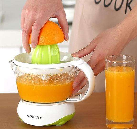 SOKANY Citrus Juicer Extractor, Compact Juicer for Healthy Juice, Oranges, Lemons, Limes, Grapefruit