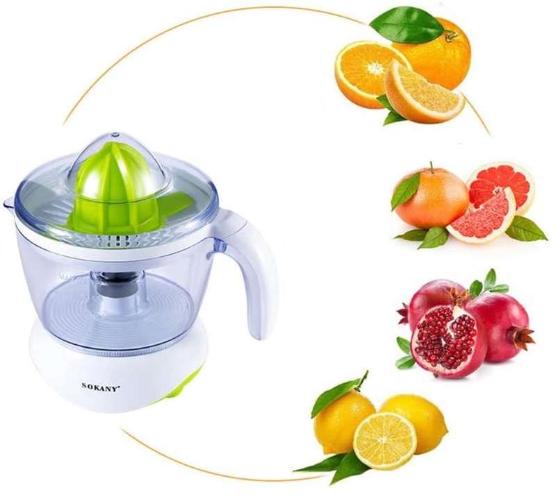 SOKANY Citrus Juicer Extractor, Compact Juicer for Healthy Juice, Oranges, Lemons, Limes, Grapefruit