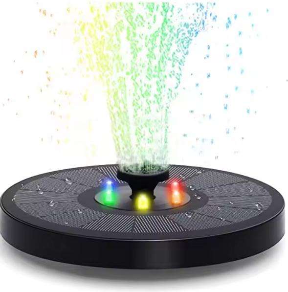 Fountain Lights 1.4W RGB Solar Powered Water Pump Outdoor Watering Submersible Led Solar Outdoor