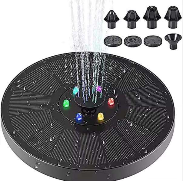 Fountain Lights 1.4W RGB Solar Powered Water Pump Outdoor Watering Submersible Led Solar Outdoor