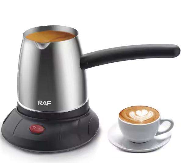 RAF European Gauge 500ml Stainless Steel Electric Coffee Maker Kettle Household Use Turkish Coffee