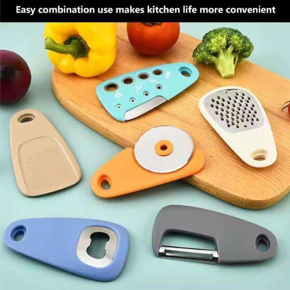 6-in-1 Set of Smart Metal Kitchen Gadgets Small Accessories for Home Kitchen