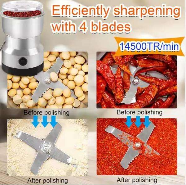4 Blades Electric Seasoning Spice Coffee Grinder Machine Stainless Steel Commercial Electric Coffee