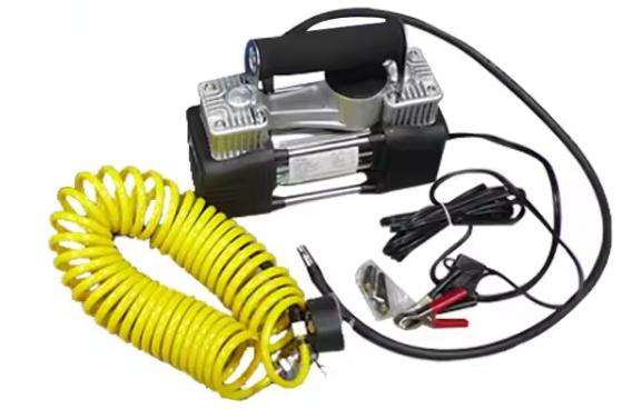 HEAVY DUTY TIRE TYRE INFLATOR PORTABLE MINI CAR PUMP 12V AIR COMPRESSOR