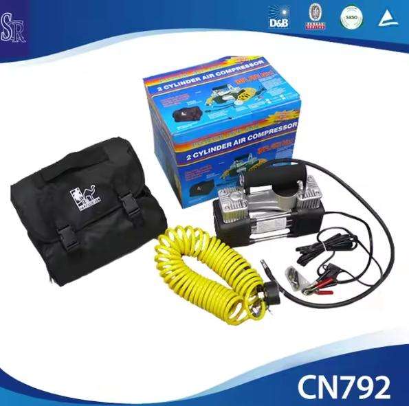 HEAVY DUTY TIRE TYRE INFLATOR PORTABLE MINI CAR PUMP 12V AIR COMPRESSOR
