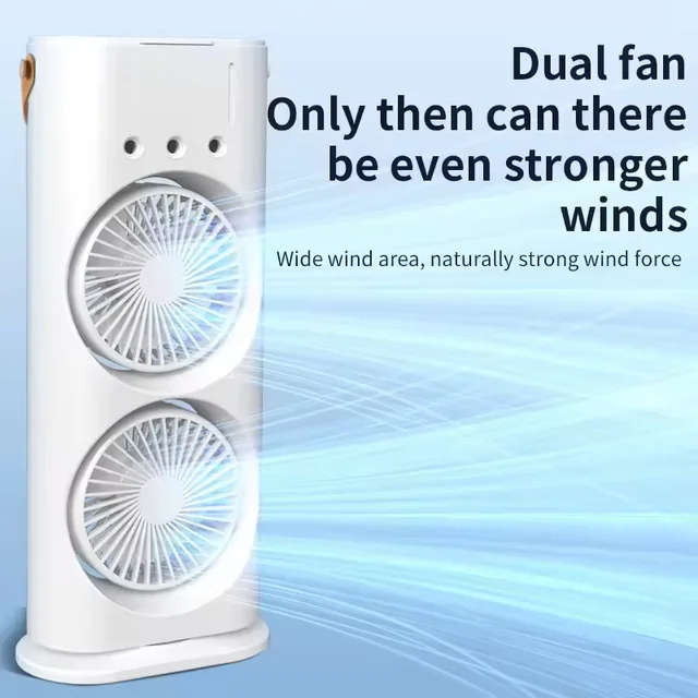 Double-Ended Spray Fan USB Rechargeable with Remote