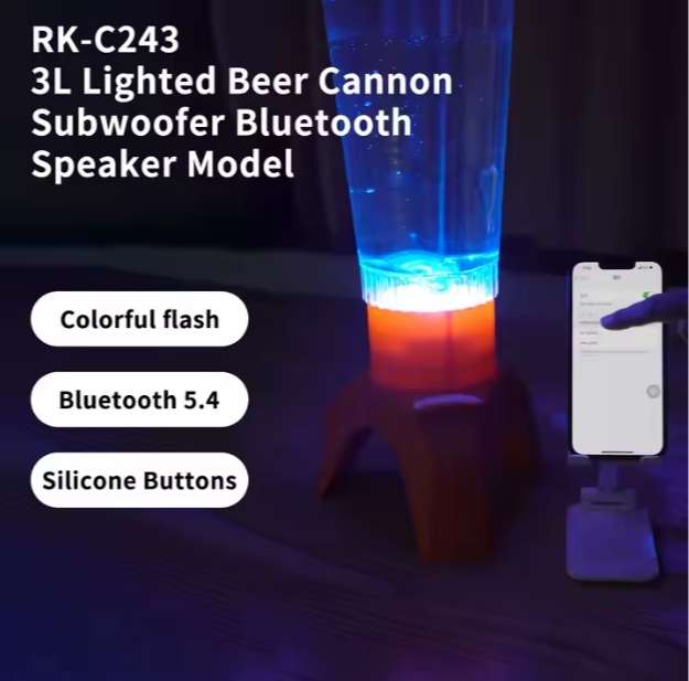 Portable Music Speaker 3L Beer Tower Beer Tower Self-service Beverage Dispenser