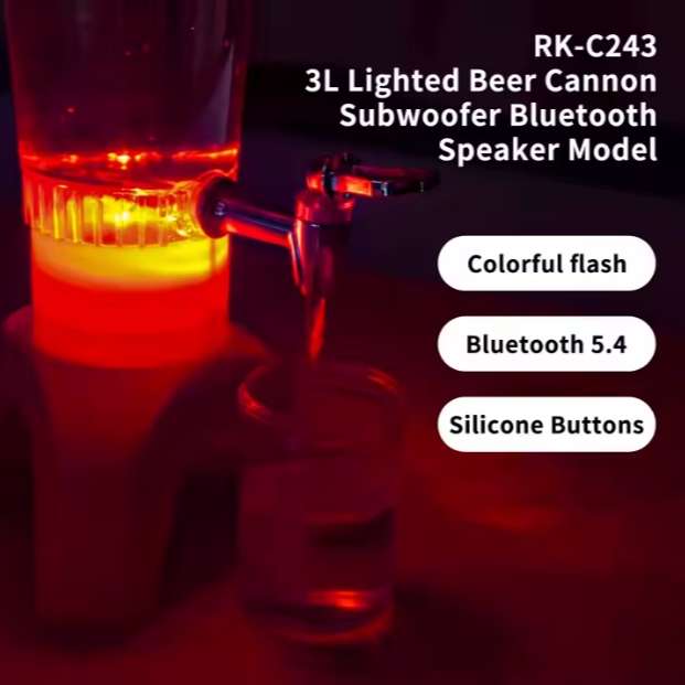 Portable Music Speaker 3L Beer Tower Beer Tower Self-service Beverage Dispenser