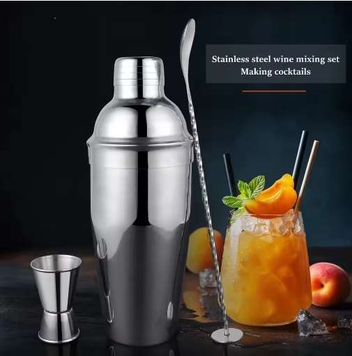 12 Peice Stainless Steel Cocktail Kit with Stand