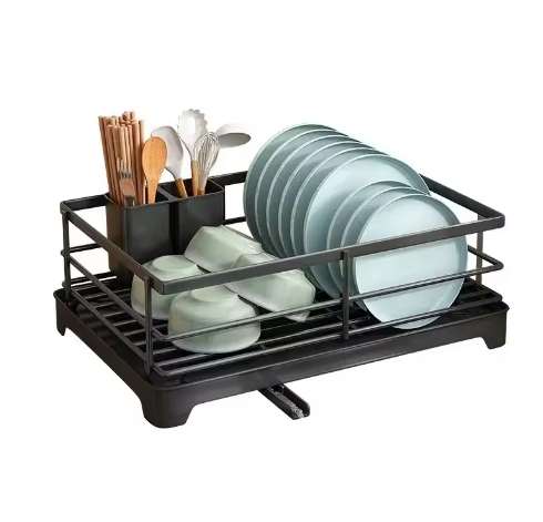 Draining Board Rack with Drip Tray Stainless Dish Drying Rack