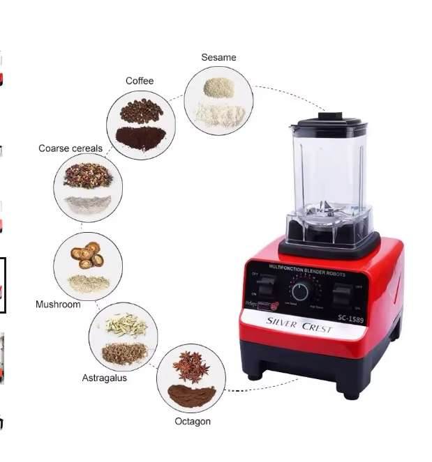 4500W Professional Blender High Power Kitchen Food Juicer Ideal for Making Smoothies and Milkshakes