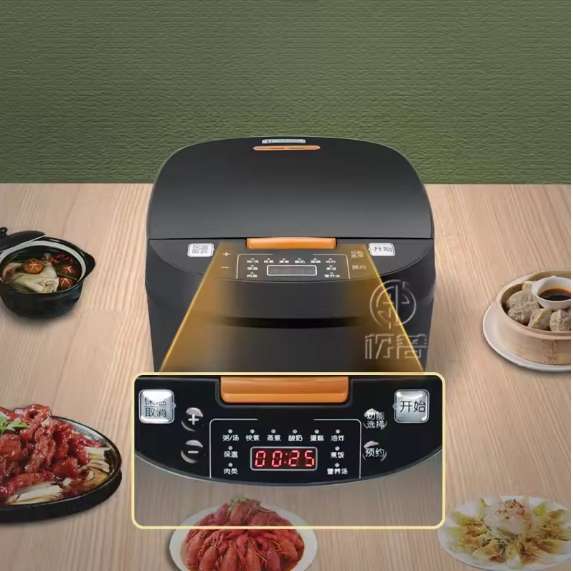 Fully automatic intelligent digital touch LCD rice cooker non-stick pan