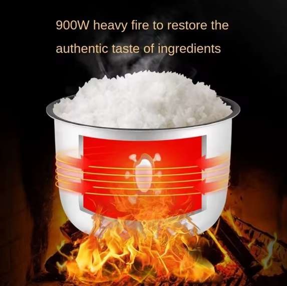 Fully automatic intelligent digital touch LCD rice cooker non-stick pan
