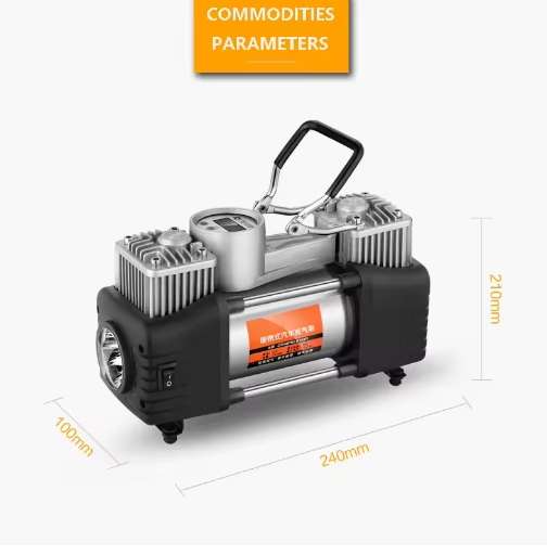 12V Portable Car Inflator Emergency Air Pump Tire Repair Tool Box Set