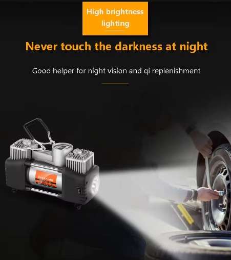 12V Portable Car Inflator Emergency Air Pump Tire Repair Tool Box Set