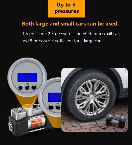 12V Portable Car Inflator Emergency Air Pump Tire Repair Tool Box Set
