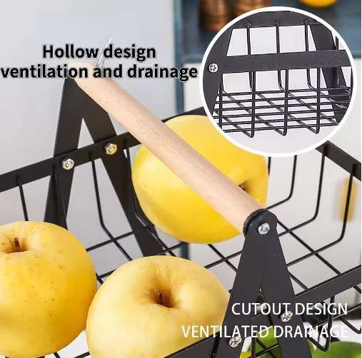 3-Tier Fruit Basket Fruit And Vegetable Basket Removable Bread Basket Vegetable Rack Fruit Basket Fr