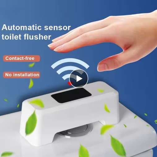 Rechargeable Motion Sensor Automatic Touchless Toilet Flush Aid