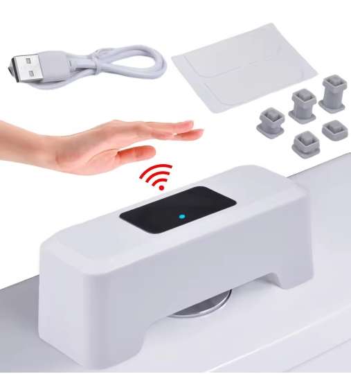 Rechargeable Motion Sensor Automatic Touchless Toilet Flush Aid