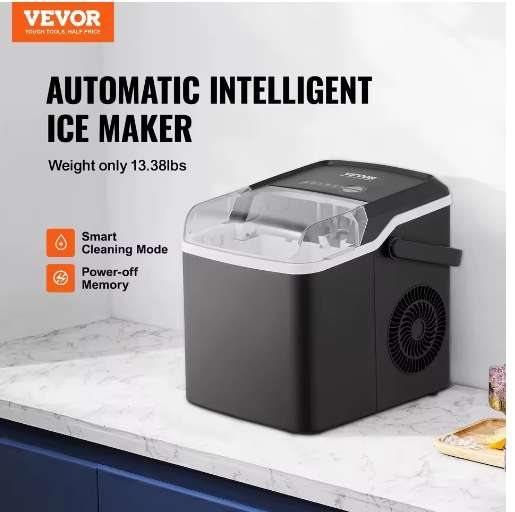 New Automatic Fast Self Cleaning Countertop Ice Cube Maker Ice Machine