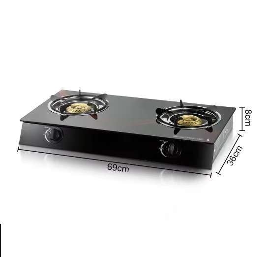 Electronic ignition tabletop stove electric stainless steel manual gas stove
