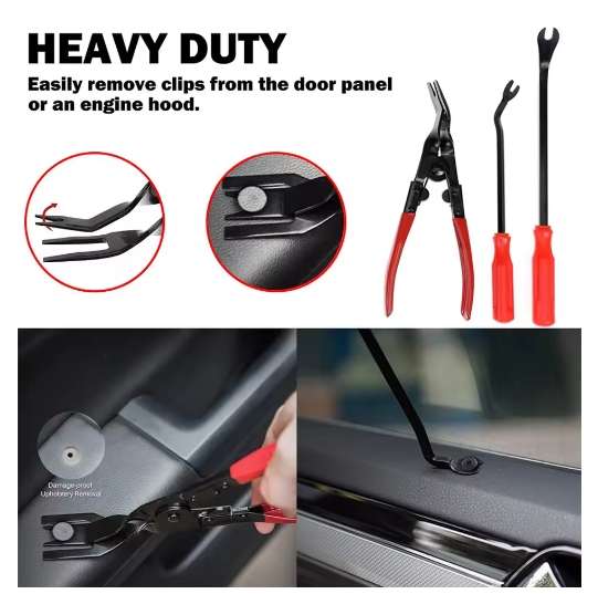 Car Door Molding Removal Pry Tool Kit Dash Panel Audio Seal Interior Trim 19pcs