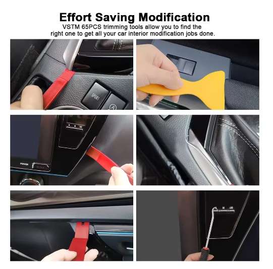 Car Door Molding Removal Pry Tool Kit Dash Panel Audio Seal Interior Trim 19pcs
