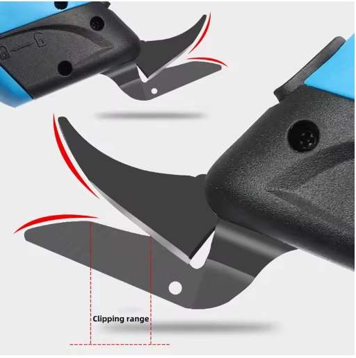 Electric Fabric Scissors Heads & Carrying Case