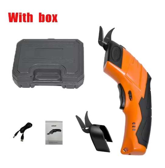 Electric Fabric Scissors Heads & Carrying Case