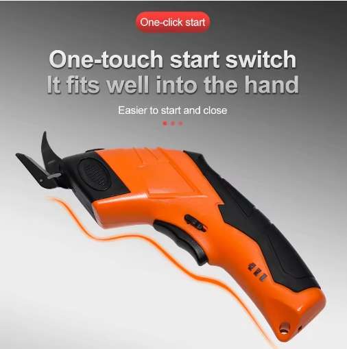 Electric Fabric Scissors Heads & Carrying Case