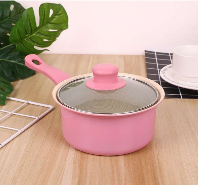 13 Piece Aluminum Non-Stick Cookware Set - Pink
