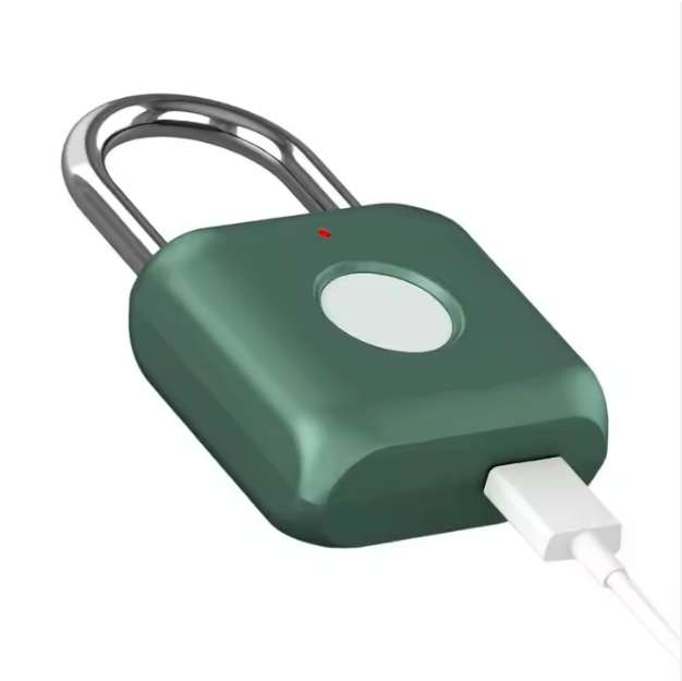 Standalone Fingerprint Rechargeable Padlock with LED Indicator