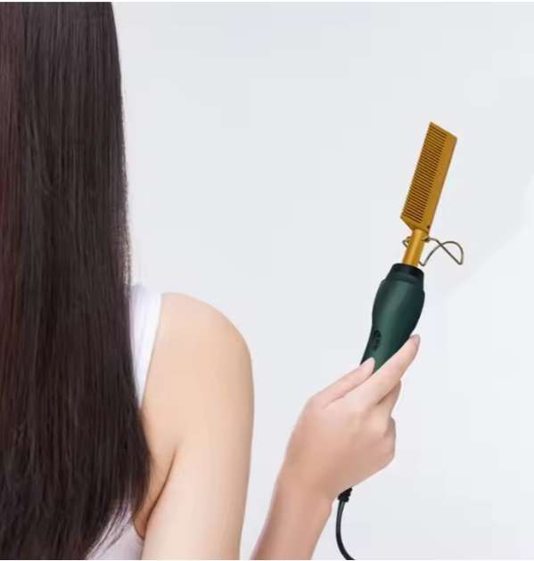 Electric Straightening Hot Comb for Hair and Wigs