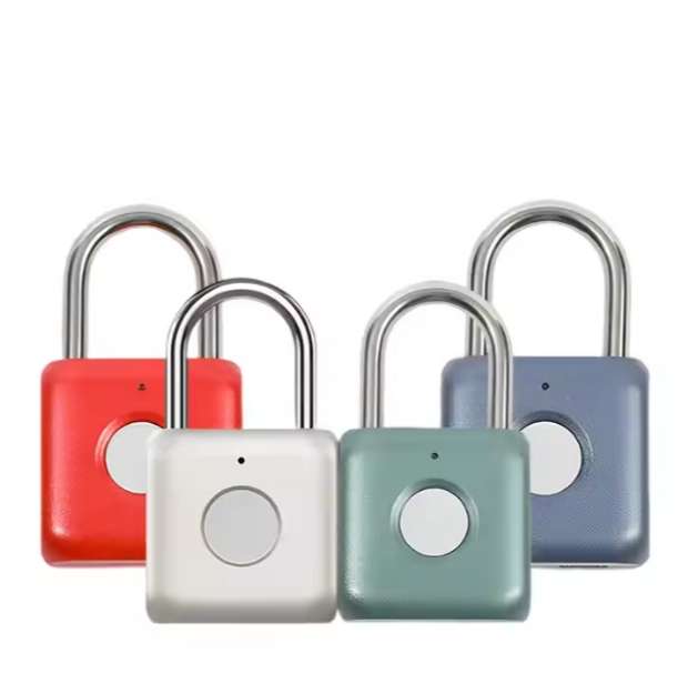 Standalone Fingerprint Rechargeable Padlock with LED Indicator