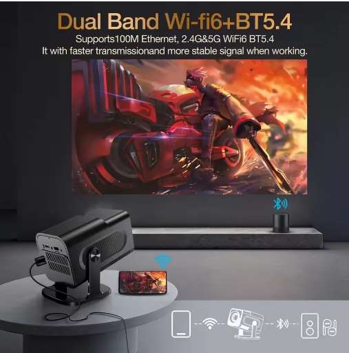 HD 1080P Video Mini Portable Home Projector