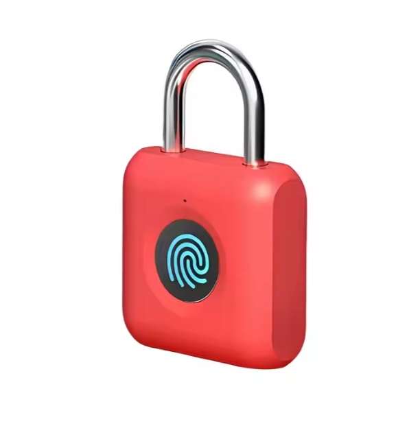 Standalone Fingerprint Rechargeable Padlock with LED Indicator