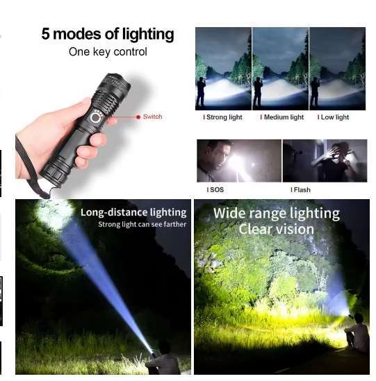 Rechargeable Super Flashlight