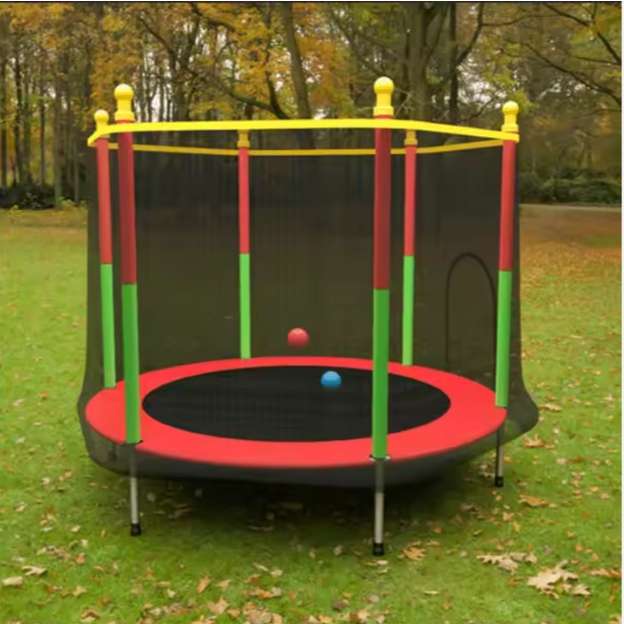 Home Children's Indoor Outdoor Trampoline with Safety Net