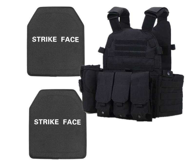 Bulletproof Vest - JY-78 + NIJ Level III PE (UHMWPE) Ballistic Plates