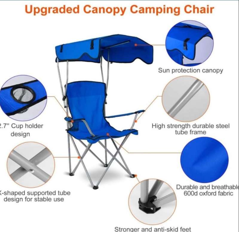 Outdoor Foldable Camping Canopy Chair