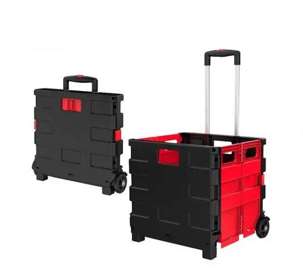 45L Folding Trolley Box With Two Wheels