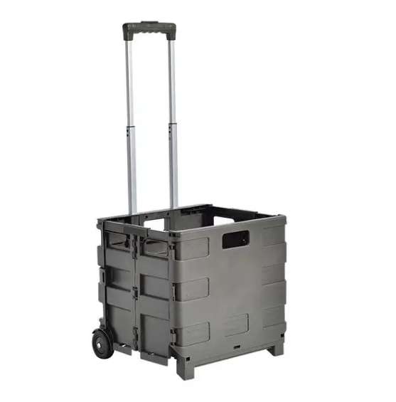 45L Folding Trolley Box With Two Wheels