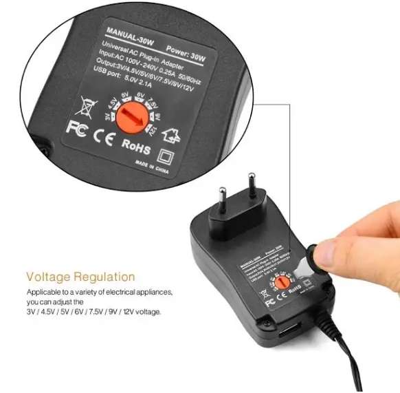 30W 3V-12V Universal Adapter