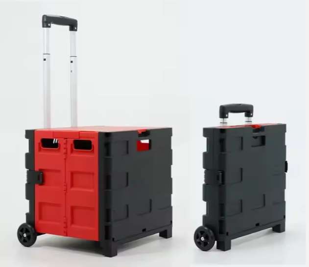 45L Folding Trolley Box With Two Wheels