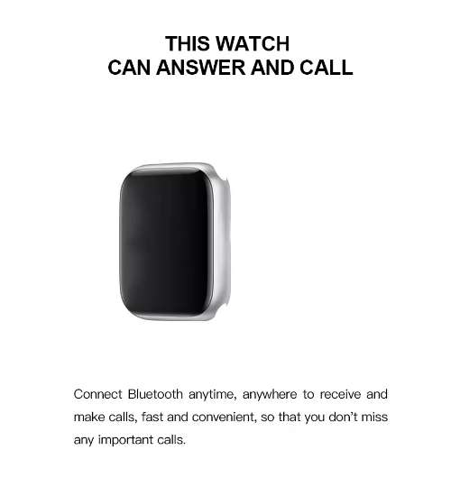 T500-Smart Watch Compatible with Apple and Andriod with App Connection