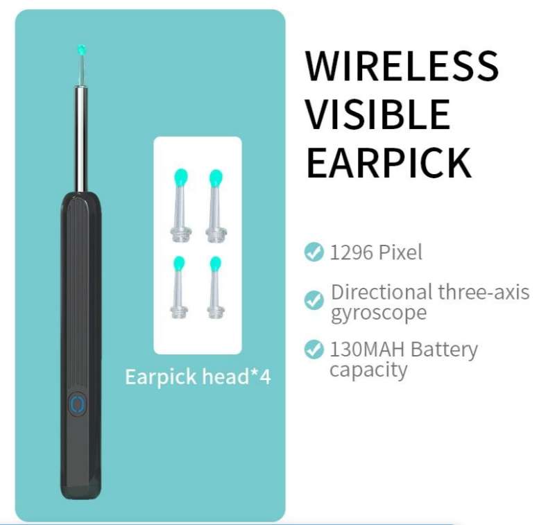 Ear Wax Removal Kit Camera, 1080P FHD Otoscope Ear Cleaner