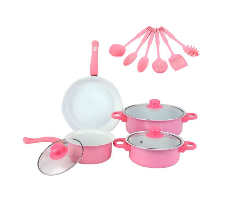 13-Piece Cookware Pots and Pans Set High Performance Non-Stick Cookware for Induction and Stovetops