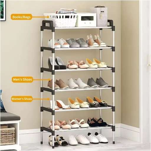 Senza 6 Tier Shoe Storage Organizer Rack