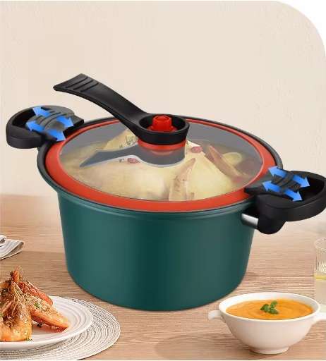Multi-Functional Non-stick Stovetop Pressure Cooker Pot